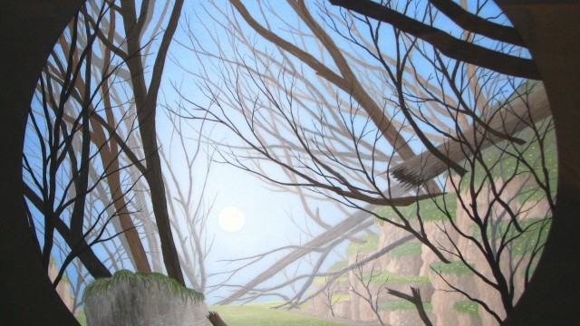 「境界なき世界-月の森」15号円窓 「境界なき世界-月の森」15号円窓